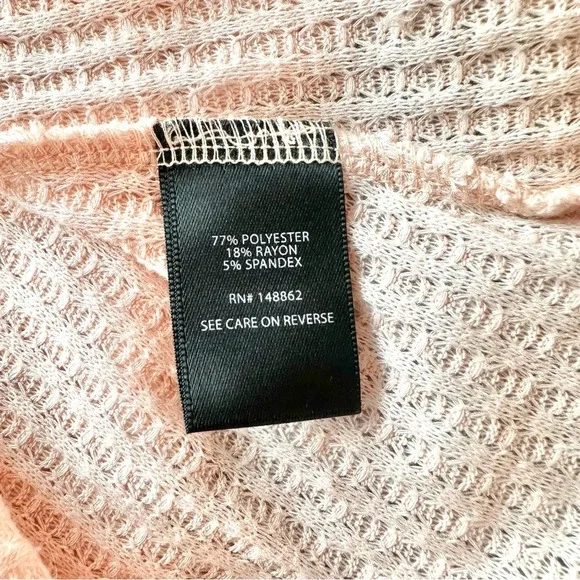 Torrid Pink Brushed Waffle Knit Henley Babydoll Tunic Shirt Plus Size 0 0X 12 - Picture 9 of 12